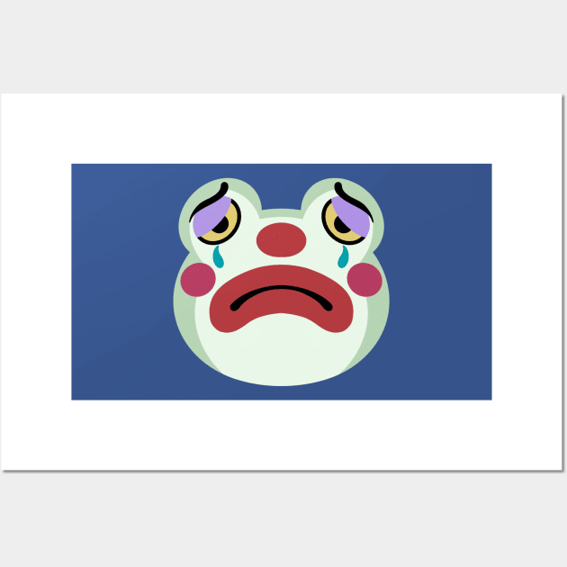 Sad Clown (Froggy) Wall Art by alightedsylph